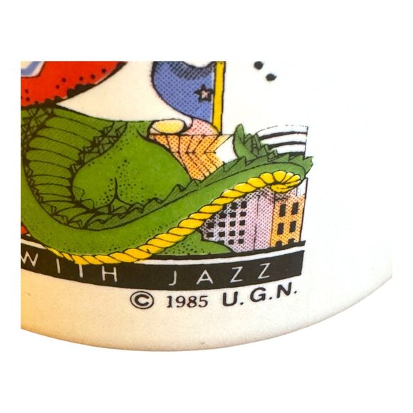 Vintage 1985 U.G.N. New Orleans "Cookin With Jazz" Ceramic Mug - Picture 3 of 9
